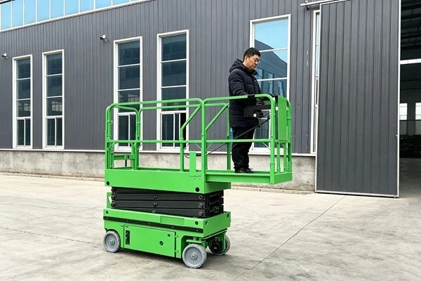 green One Man Scissor Lift green One Man Scissor Lift
